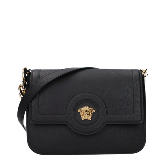 Black Leather Crossbody Bag