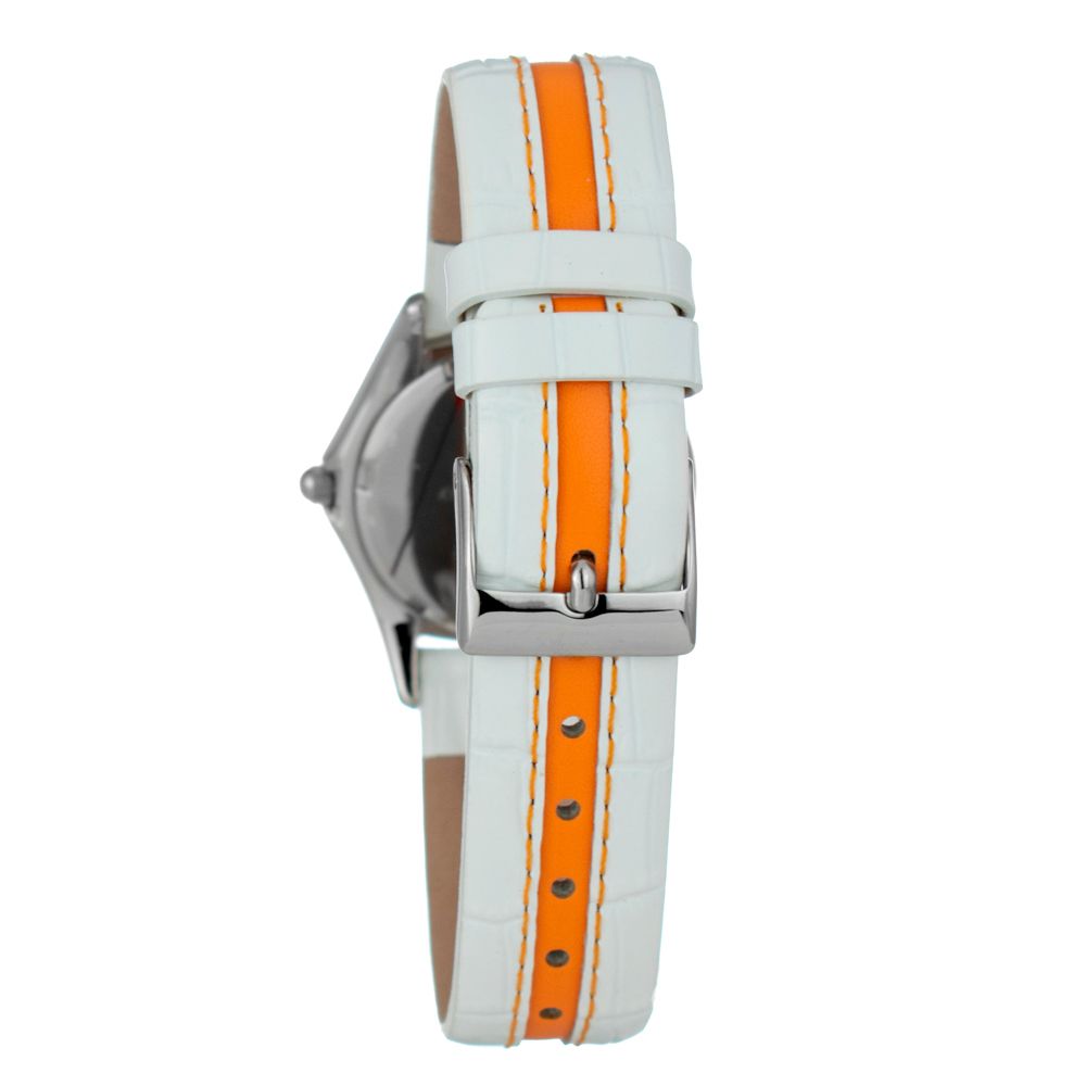 Bicolor Leather Dress Watch