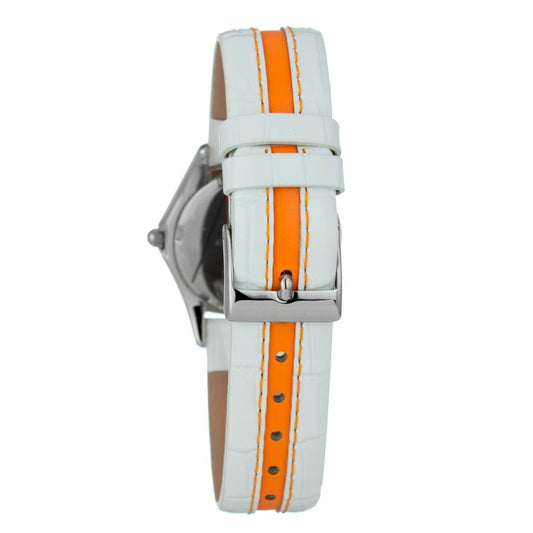 Bicolor Leather Dress Watch