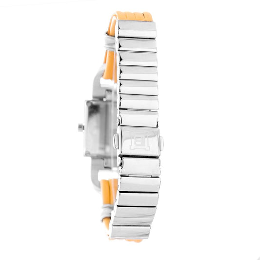 Orange Leather Lining Dress Watch