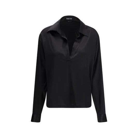 Black Silk Dress Shirt