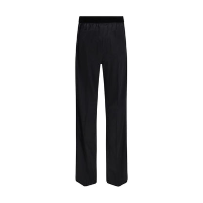 Black Silk Casual Pants