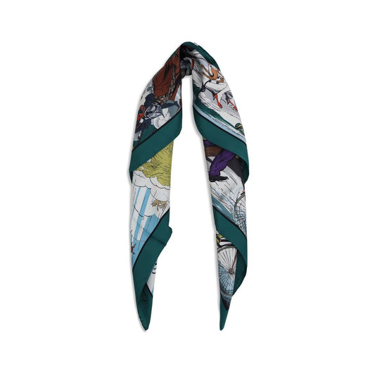 Multicolor Silk Scarf