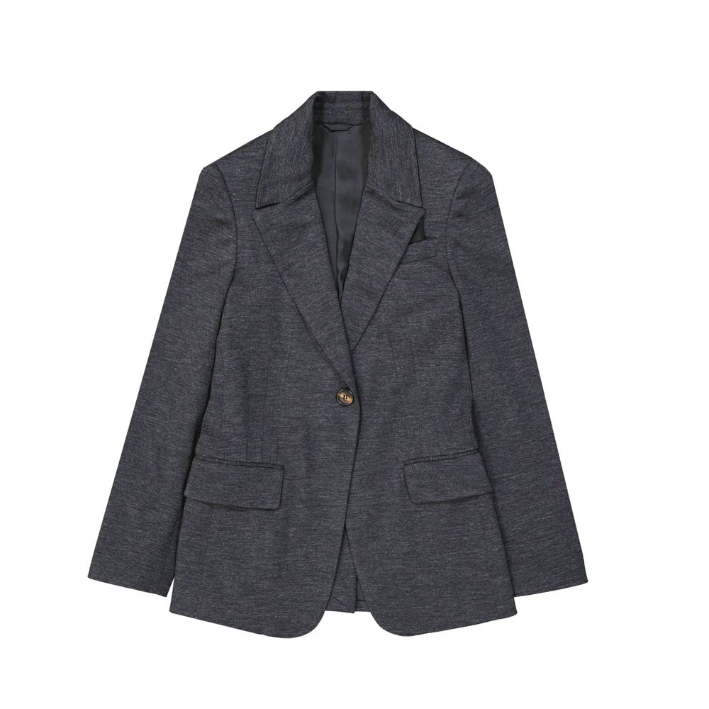 Gray Wool Blazer