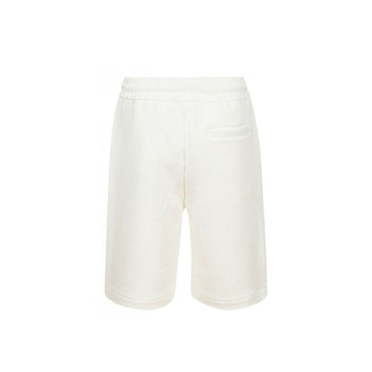 White Cotton Bermuda Shorts