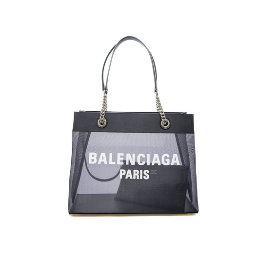 Black Polyester Tote Bag
