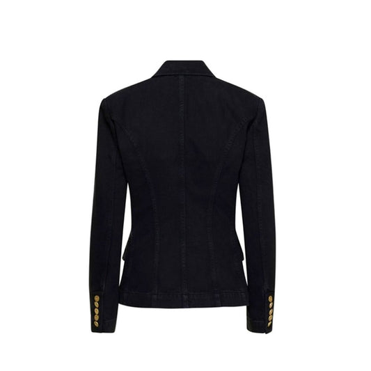 Black Cotton Blazer