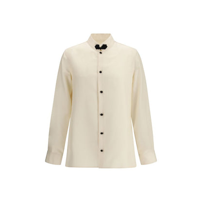 Beige Silk Shirt