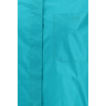Blue Silk Dress Shirt