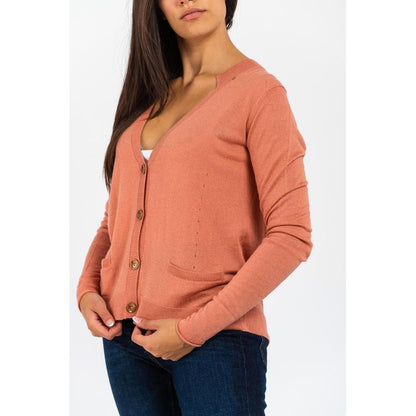 Pink Viscose Cardigan