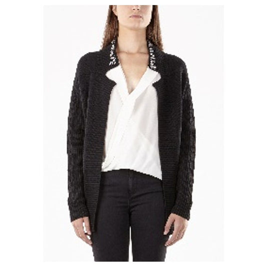 Black Viscose Cardigan