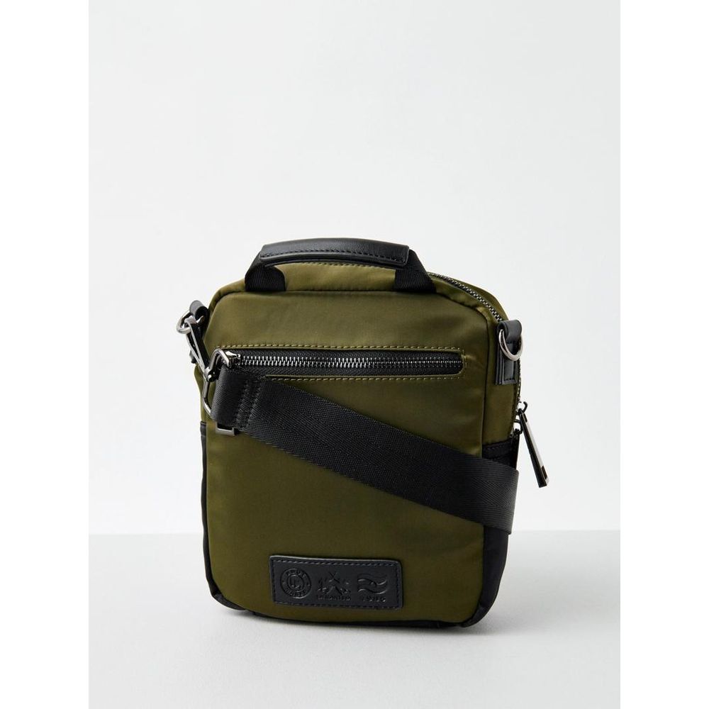 Bicolor Nylon Crossbody Bag