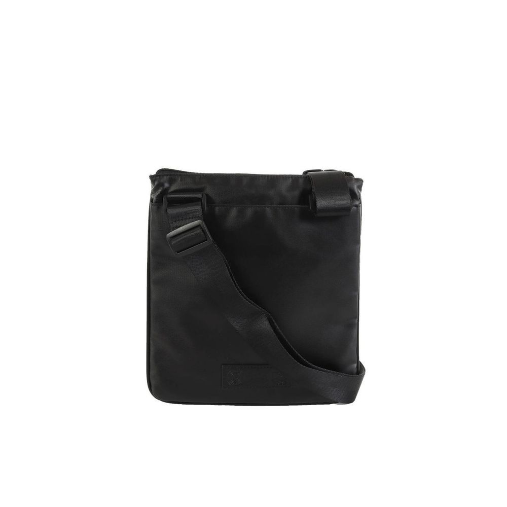 Black Polyethylene Crossbody Bag