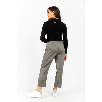 Black Wool Casual Pants