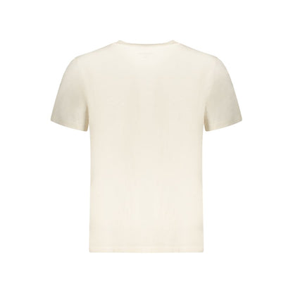 Beige Cotton Men's T-Shirt