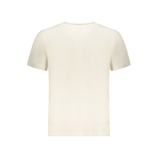 Beige Cotton Men's T-Shirt