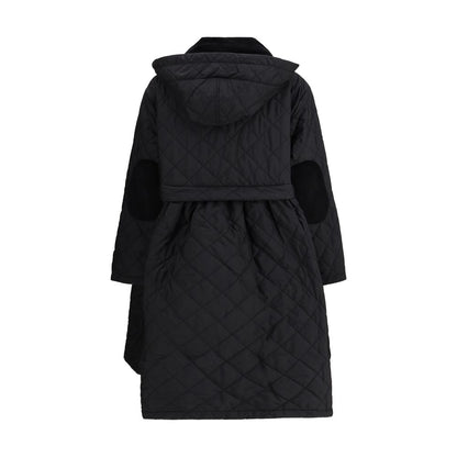 Black Polyester Coat