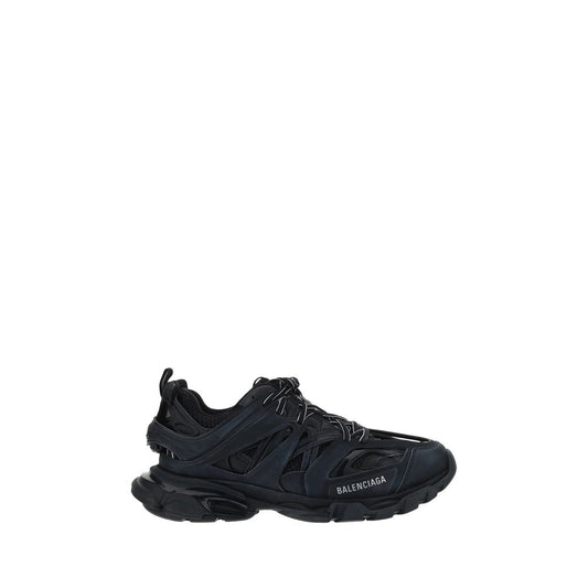 Black Polyester Sneakers