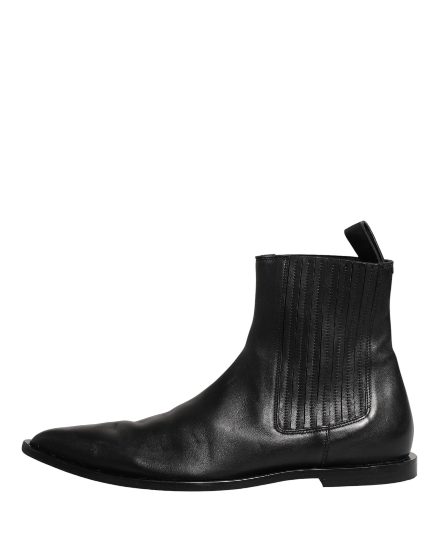 Black Chelsea Men Short Ankle Boots Shoes