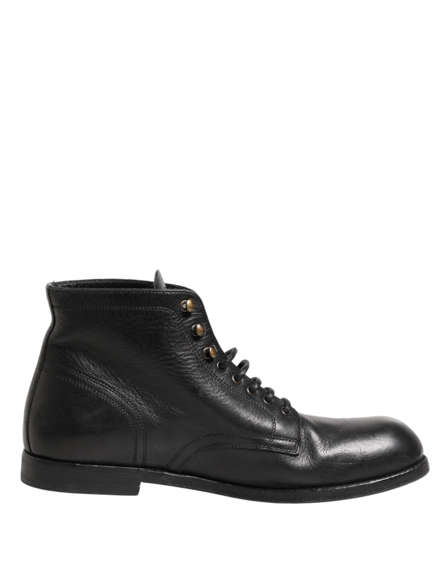 Black Lace Up Short Ankle Boots Men Shoes
