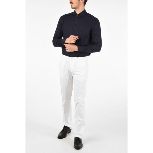 White Cotton Chino Pants