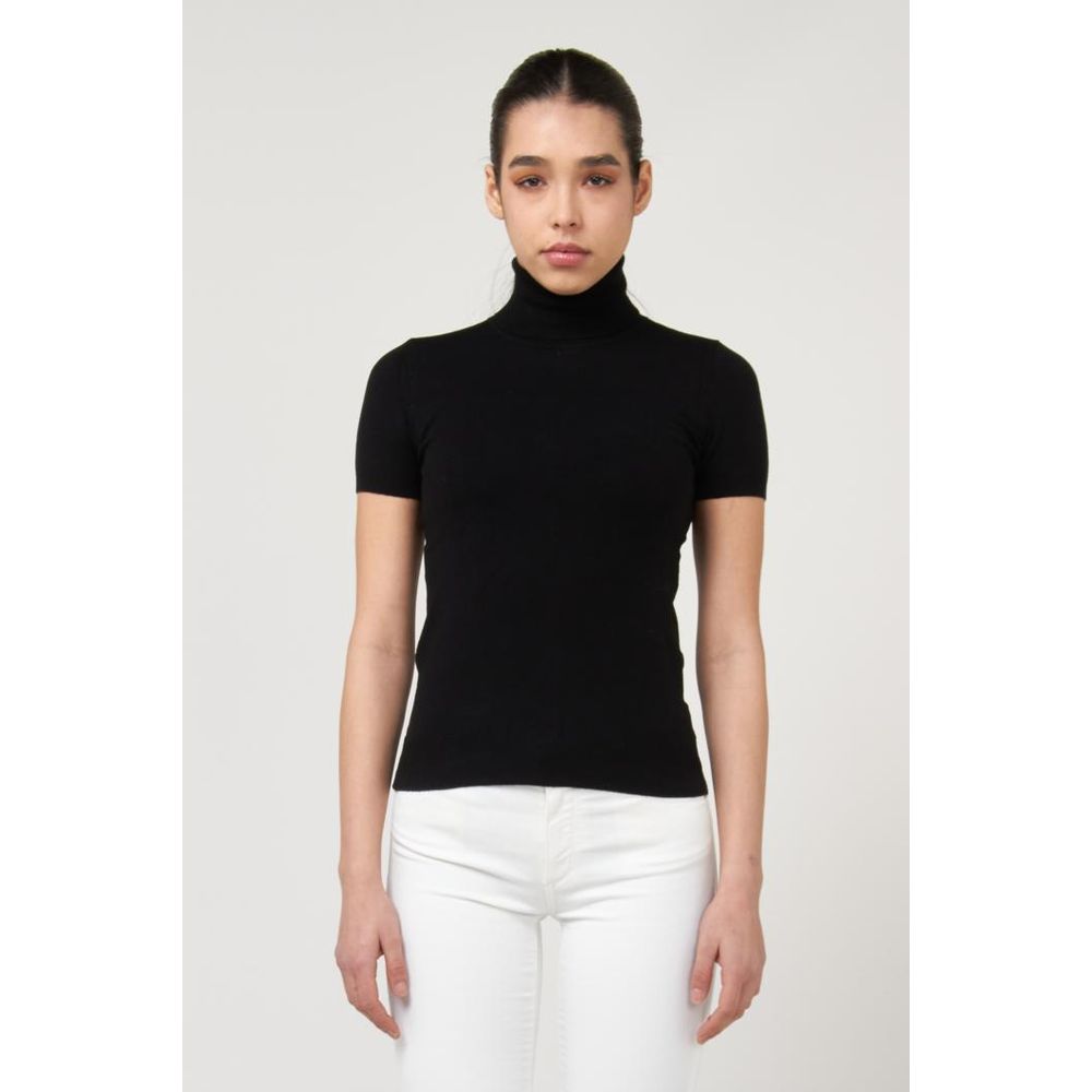 Black Viscose Turtleneck