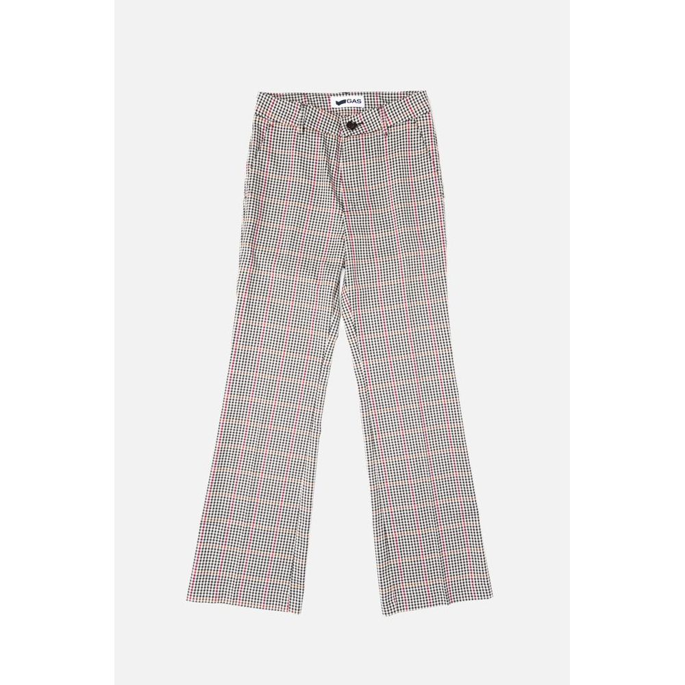 Black Polyester Casual Pants