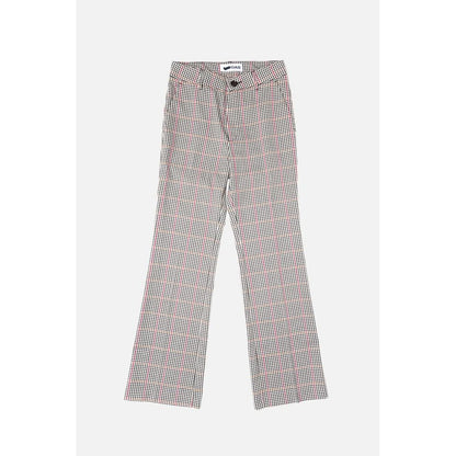 Black Polyester Casual Pants