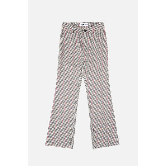 Black Polyester Casual Pants