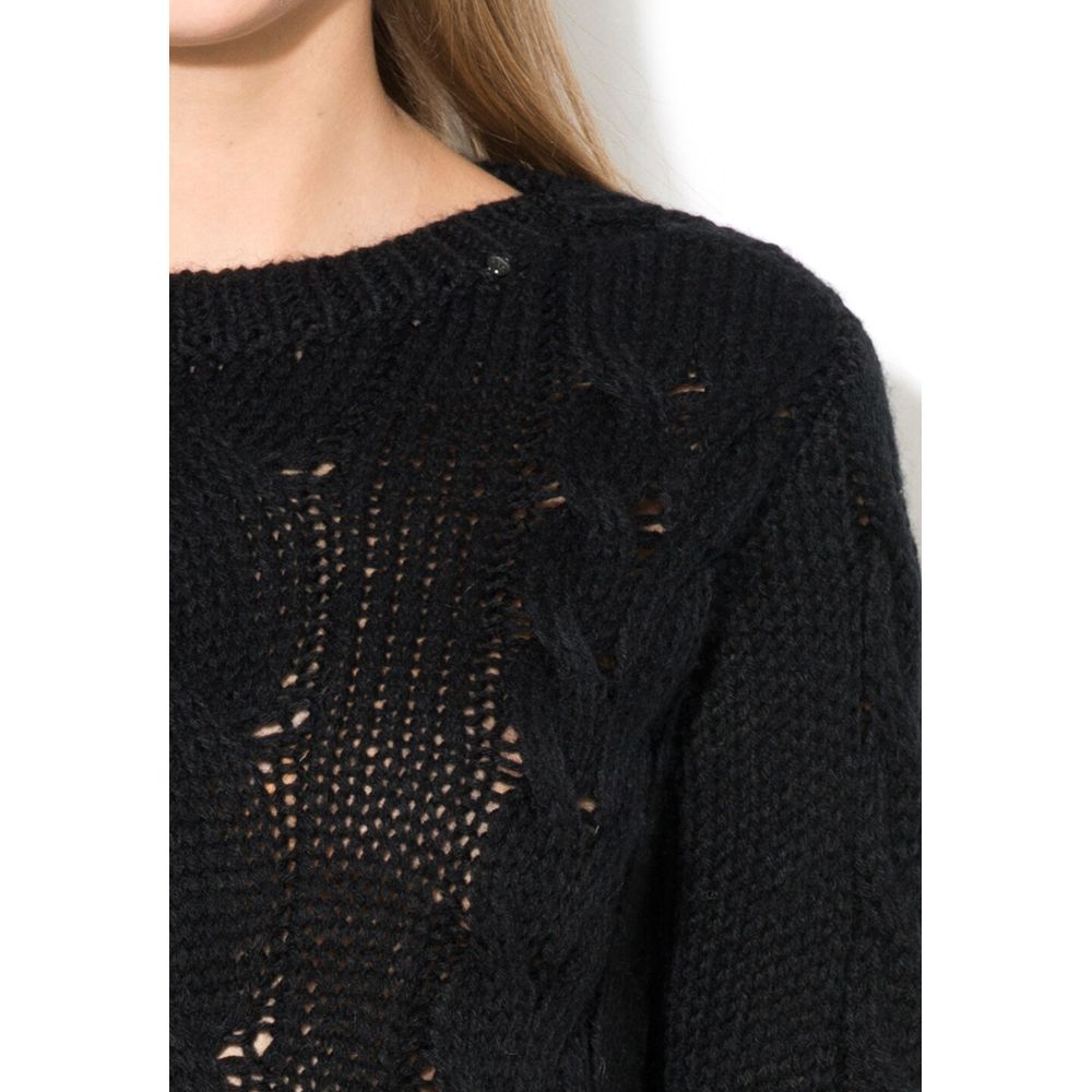 Black Wool Sweatshirt