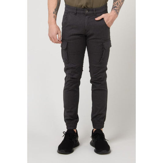 Brown Cotton Cargo Pants