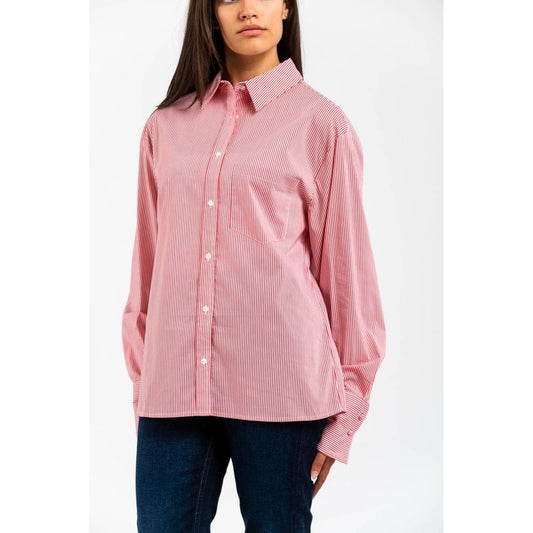 Red Cotton Pattern Shirt