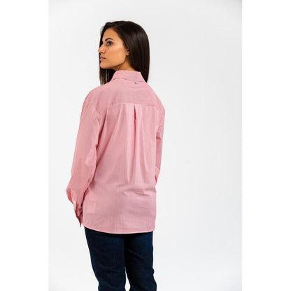 Red Cotton Pattern Shirt