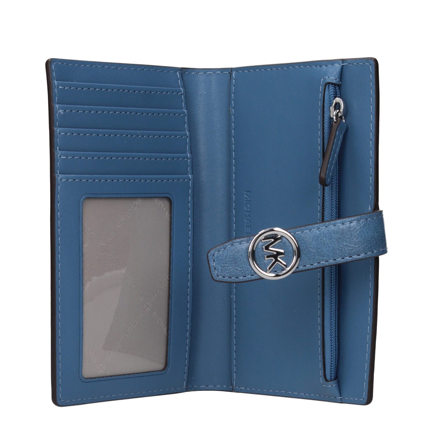 Light Blue Leather Wallet