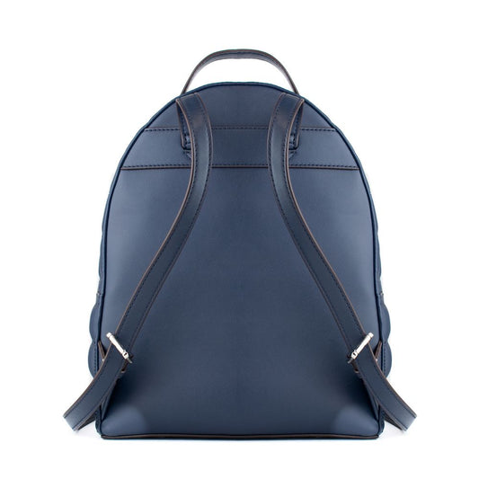 Blue Artificial Leather Backpack