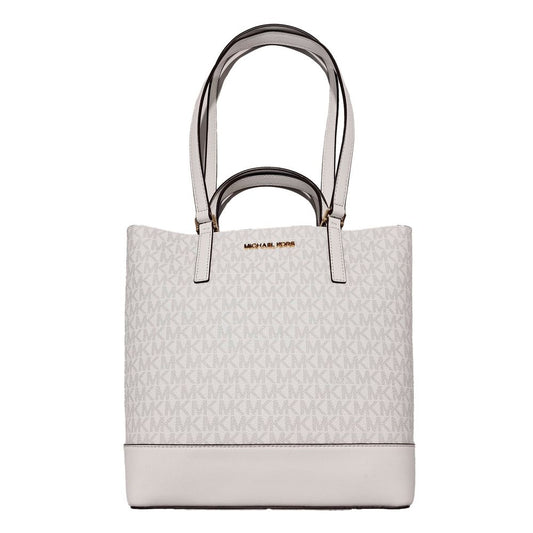 White Leather Tote Bag
