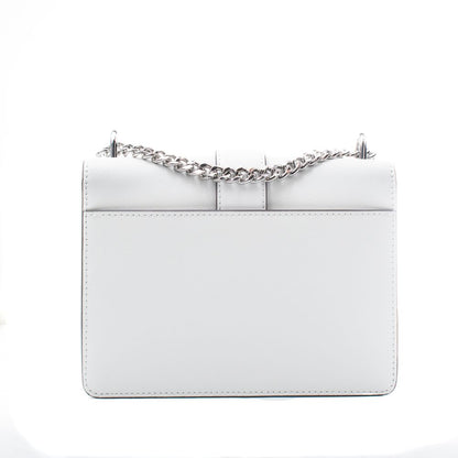 White Leather Shoulder Bag