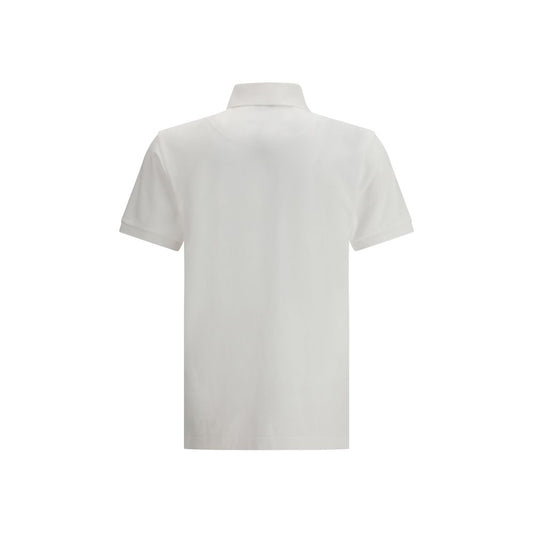 White Cotton Polo Shirt