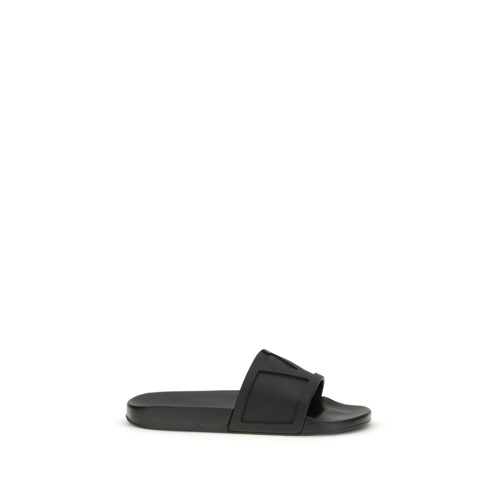 Black Rubber Sandals