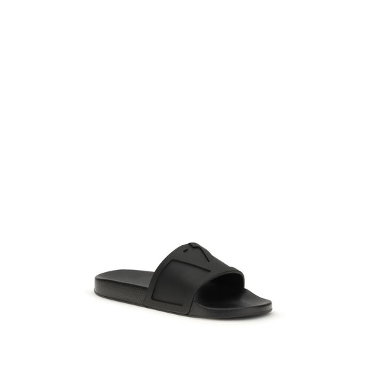 Black Rubber Sandals