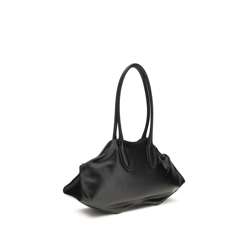 Black Calf Leather Bos Taurus Shoulder Bag