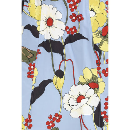 Multicolor Cotton Midi Skirt