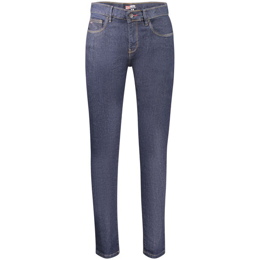 Blu Cotton Mens Jeans