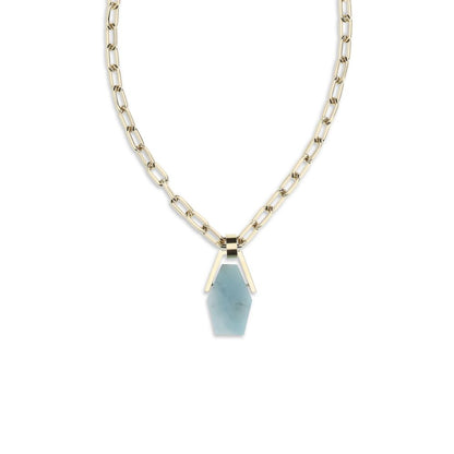Blue Brass Necklace