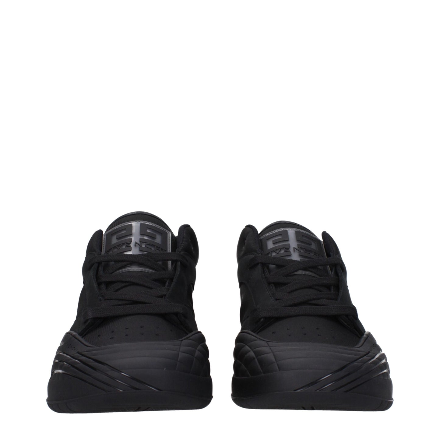 Black Fabric Low Top Sneakers