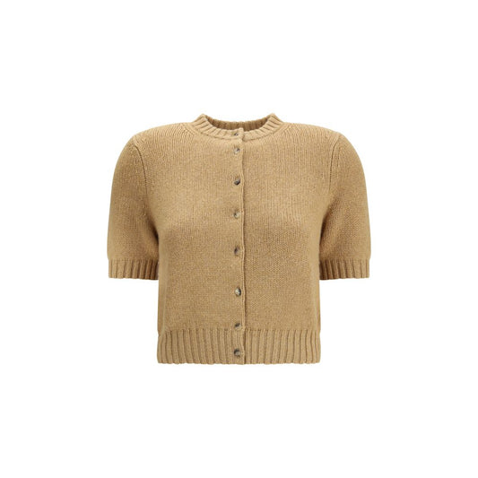 Beige Cashmere Cardigan