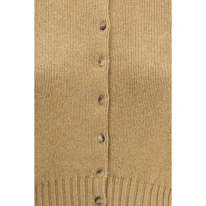 Beige Cashmere Cardigan