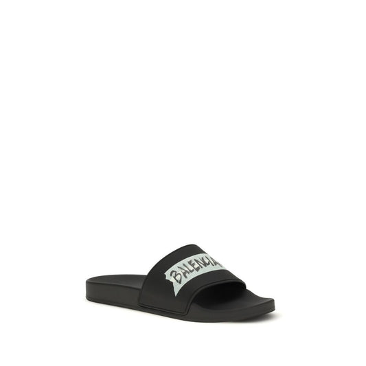 Black Rubber Sandals