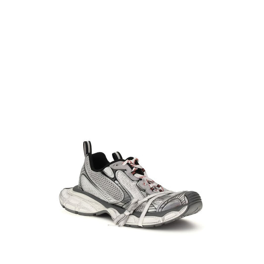 Gray Polyethylene Athletic Sneakers