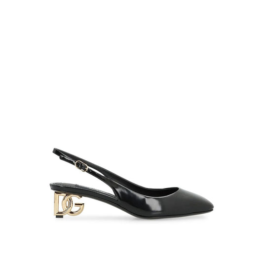 Black Calfskin High Heel Pumps